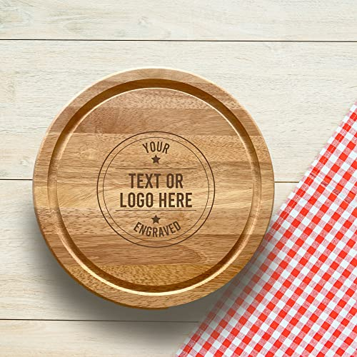 Pomchick - Personalised Custom Engraved Wooden Chopping Board | Your Text or Your Logo | Meat Board | Gift for Him Her | Corporate Gift | Meat Board