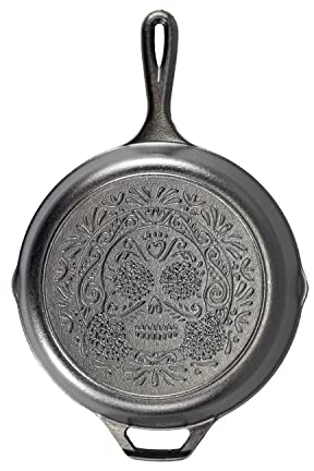 Lodge Seasoned Cast Iron Sugar Skull Skillet