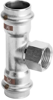 Viega Temponox T-Stück mit IG, Modell 1717.2, 22 mm x 1/2 x 22 mm