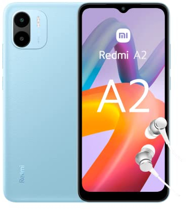 Xiaomi Redmi A2 - Smartphone de 3+64GB, Pantalla Full-Screen de de 6,52 HD+, MediaTek Helio G36, Cámara Dual con IA de 8MP, Batería de 5000 mAh, Azul (Versión ES + 3 Años de garantía)