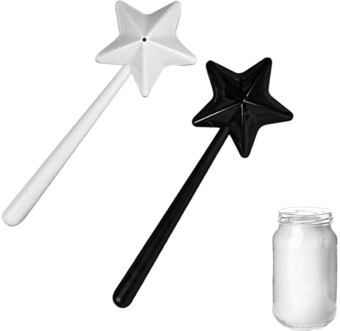 Zceplem Agitatori Per Spezie, Bacchette Per E Pepe, Bacchetta Magica Portaspezie Per La Cucina, Dispenser Per E Pepe, Bacchetta A Forma Di Stella Forniture Per La Cucina