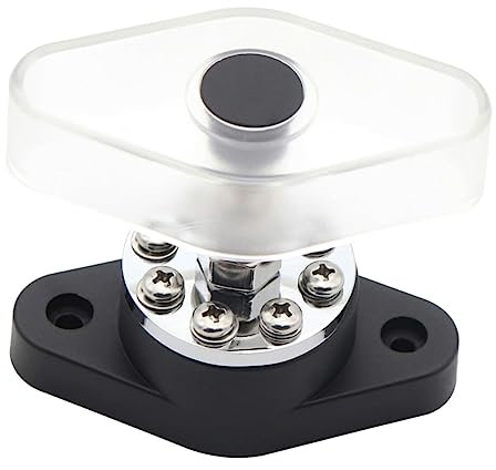 Vaguelly Verteilerblock 300a Für Auto Und Wohnmobil Klemmschiene Aus Kupfer Mit Anschlussbolzen Stromverteilungsblock Für Anhänger Boot Und Solaranlagen
