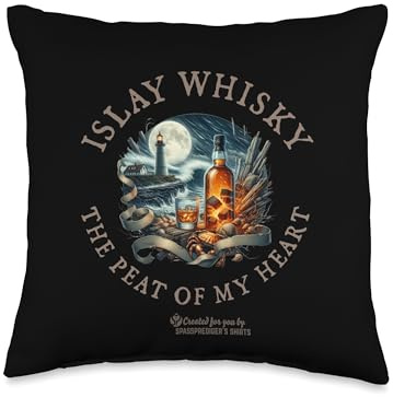 Whiskey The Peat Of My Heart Islay Whiskey Throw Pillow