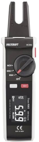 Voltcraft VC-351 Stromzange kalibriert (ISO) CAT III 600V Anzeige (Counts): 600