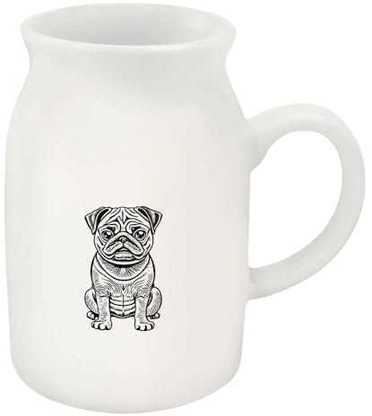 Azeeda 300ml 'Pug Puppy Dog' Ceramic Milk Jug (MJ00014371)