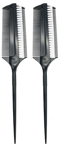 Healeved 2 Piezas Cepillo Para Tinte De Cabello De Doble Cara Peine Aplicador De Tratamiento Capilar Accesorio Para Coloración Uso En Salón Y En Casa 9.09 X 1.69 X 0.19 Pulgadas