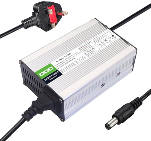 QDD 58.8V 4A Battery Charger For 14S 51.8V Lithium Battery Pack with Cooling Fan Output DC5.5 * 2.1 Connector
