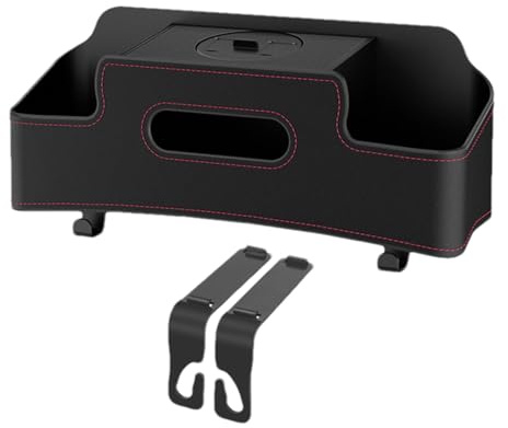 Boîte de rangement pour l'arrière du siège de voiture, boîte de rangement multifonctionnelle pour dossier de siège de voiture, boîte à mouchoirs, porte-gobelet de fixation pour siège arrière,