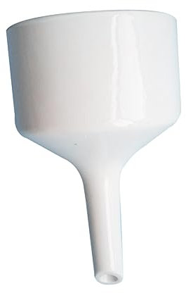 ULTECHNOVO Embudo de Laboratorio 60 Mm Color Claro, Embudo de Boca Ancha para Transferencia de Líquidos y Polvos, Apto para Lavavajillas, Resistente la Oxidación y Arañazos, Adecuado