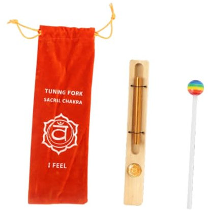 harayaa Solo Bell Chime Musical Instrument Wind Chime Bell Meditation Chime for Yoga Classroom, Orange