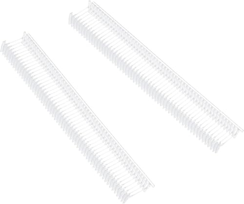 TOP-VIGOR Standard märkningsfästen, plast vanlig, standard etikett pistol prismärkning hullingar för plagg prislapp etikett tagg hullingar 10 mm/0,39 tum, paket med 1 000 genomskinliga