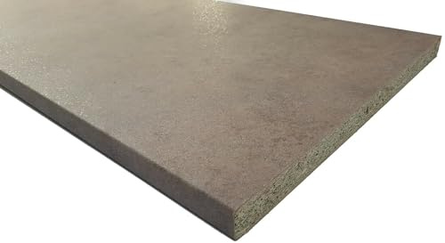 Generico Top per Cucina Piano Cottura in Laminato Stratificato HPL sp mm 38 x 2050 x 600 - Colore: Porfido Scuro