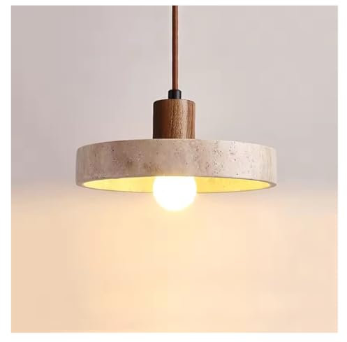 Lampada a Sospensione in Pietra Gialla Giapponese, nordica, per corridoio, Camera da Letto, Balcone, soffitto, Soggiorno, Luce a LED, per Soggiorno