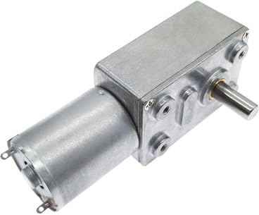Motor de reducción de engranajes JGY370 Motor eléctrico de alto par DC 6V 12V 24V Reductor de caja de engranajes turbo reversible de gusano(5rpm,12V)