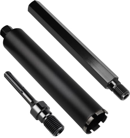 CPROSP 1¼ Inch UNC Diameter 110 mm Diamond Drill Bit with Core Drill Extension 400 mm and SDS MAX Adapter, Core Drill Bit Set, Core Drill for Drilling in Concrete, Masonry and Stone