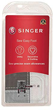 SINGER Presser Foot, Metal Plastic, Adjustable Guide, Beautiful Topstitching-Sewing Made Easy