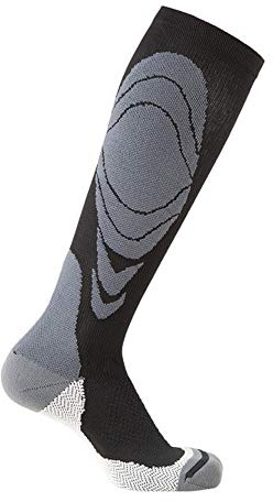 PFIFF 102588 Kompressions-Reitstrumpf Gradual Compression, schwarz-grau 43-46