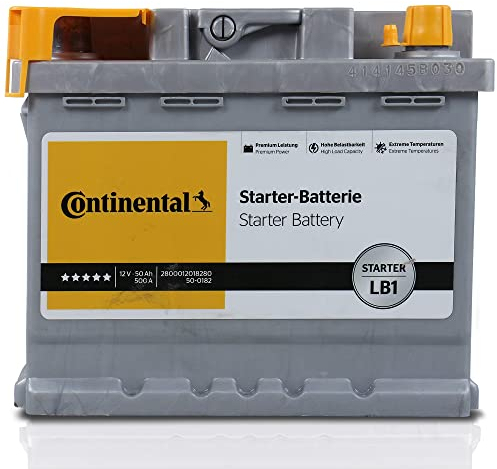 Continental 12 Volt 50, Ah 500, A/EN 2800012018280 L 207mm B 175mm H 175mm