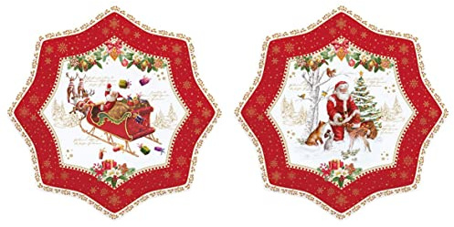 EASY LIFE Set 2 piattini Dessert Christmas Memories