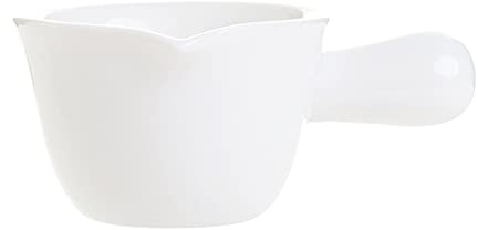 moisture Sauce Boat Gravy Bowl Ceramic gravy boat milk pitcher ceramic jar, coffee suede jar anti-dripping puzzle 2 Gravy Boat (Color : Pink)