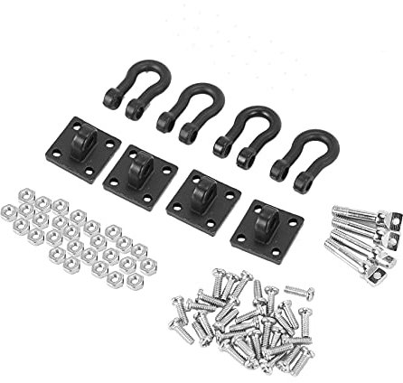 4 Stück SERIES Anhänger Schnalle Schnalle Haken Schäkel für 1/10 RC Rock Crawler Axial SCX10 TRX4 D110 Fernbedienung Auto LKW