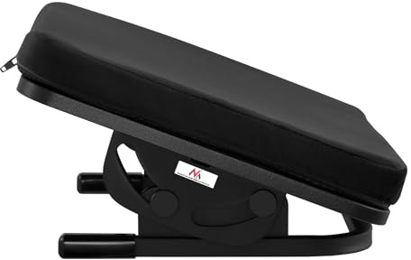 Maclean MC-460 Ergonomische Fußstütze mit Abnehmbarem Kissen und verstellbarem Neigungswinkel von +20 bis -20° Schreibtisch Fußauflage Fußbank für Büro und Zuhause 400x300mm
