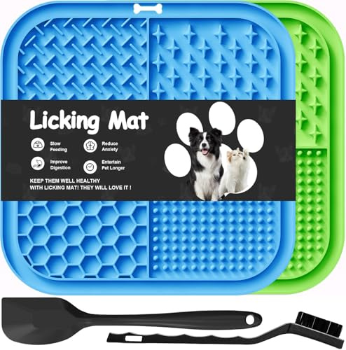 Azyh Tappetino da Leccare per Cani e Gatti con Ventose per Alleviare l'Ansia
