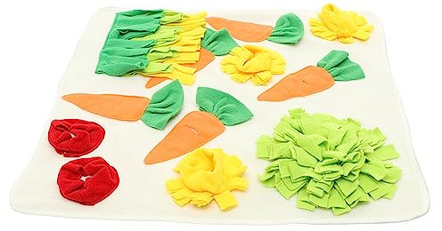 VILLFUL Hamster Spielmatte Hasen Schnüffelmatte Aus Sicherem Material Mit Rutschfestem Boden Für Langsames Füttern Und Training Haustierspielzeug Für Kaninchen Meerschweinchen Hamster