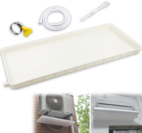 Bandeja Aire Acondicionado Portatil Bandeja de Condensados ​​del Aire Acondicionado, Aire Acondicionado Bandeja con Tubo de Drenaje Bandeja de Drenaje(3-5P-400cm Hose)