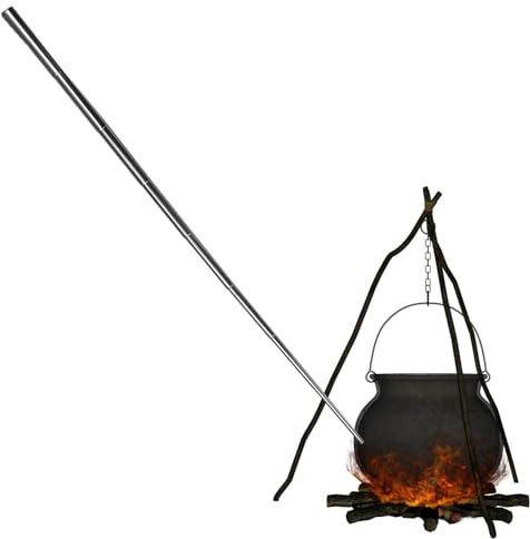 Duroecsain Soffietto per camino | Bushcraft telescopico soffiaggio fuoco compatto in acciaio inox, antifuoco, regalo fresco e unico per gli uomini papà ragazzo