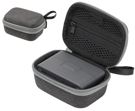 Fututech Mini förvaringsväska för DJI Mic Mini Trådlös mikrofon bärväska skyddsfodral tillbehör, Färg: grå, Bärbar förvaringslåda