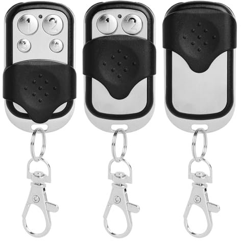 3 Pezzi Telecomando Cancello Universali 433,92 MHz, Telecomandi Universale per Cancello Automatico, Telecomando Universale Autoapprendenti per Garage e Cancello Automatico Garage Auto Casa Gadget
