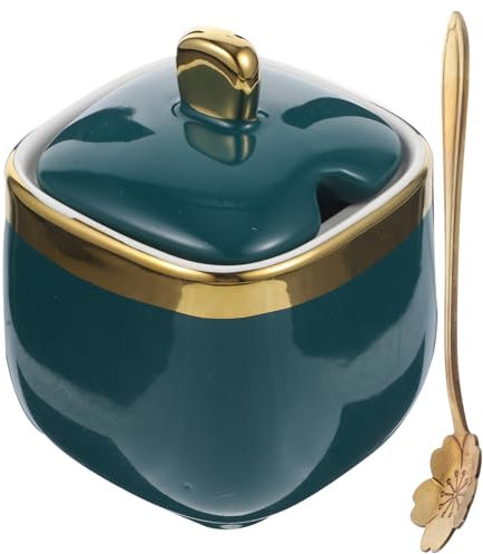 MAGICLULU Frasco De Especias Tarro De Cerámica Decoración Para Mesa Adecuado Para Salsa Mostaza y Vinagre