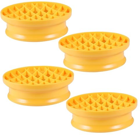 Cabilock Backen Leicht Gemacht 4er Set Ananas-muster Antihaftbeschichtung Vielseitig Leicht Zu Reinigen Gelb