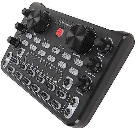 Ljudkort, Live Ljudkort Ljudmixer Mini Sound Mixer Board Podcast Mixer Podcast Production Studio Utrustning för Live Streaming, Podcast