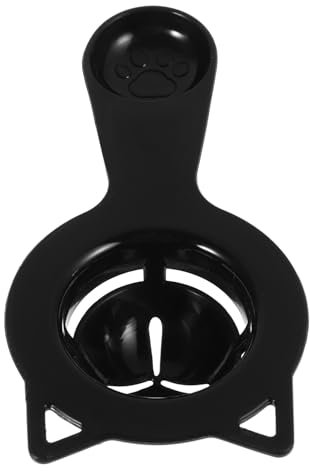 iplusmile Reusable Egg White Separator Strainer Cute Cat Shape for Cooking and Baking Black Pp Material Egg Yolk White Separator Kitchen Tool