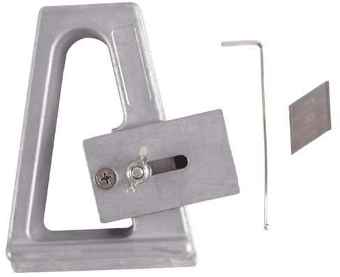 Durlo Kit de coupe-plancher pour sols en PVC, bois et caoutchouc – Outil de coupe manuel et règle en alliage d'aluminium