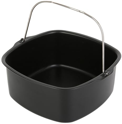 Gihioue Stampo Quadrato per Torte da Friggitrice ad Aria - Teglia Quadrata Antiaderente Per Pizza Torte E Forme Da Forno | Accessorio Da Cucina Resistente Al Calore Per Brownies E Dolci Uso Domestico