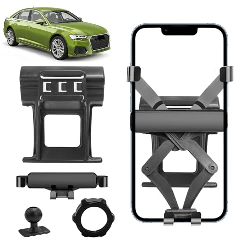 TTCR-II Compatible avec Support Téléphone Voiture Audi A6/A7 C8 2019-2025 | A6 C8 Support Phone Rotatif à 360° Adapté pour Ventilation pour Audi A7 Porte Smartphone Audi Accessoires