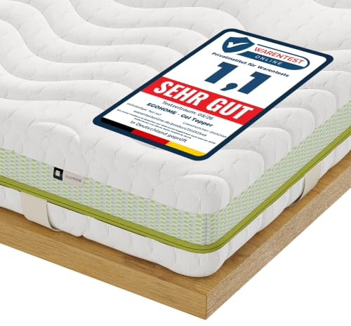 EGOHOME Gel Topper 140x200 cm H3/H4 | 7 cm Höhe | 7 Zonen Matratzentopper | 2 in 1 Härtegrad Matratzenauflage 140x200cm mit Gelschaum, Atmungsaktiv & Waschbar Bezug für Matratzen Boxspringbett