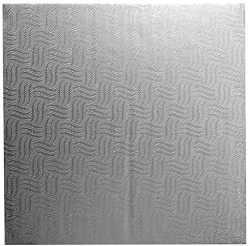 Paquete de 6 Mason Cash Plata Cuadrado 30cm 12 4mm Grueso Pastel Cabezal Base Tambor