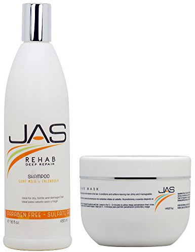 JAS Rehab Deep Repair Shampoo + Mask 16oz