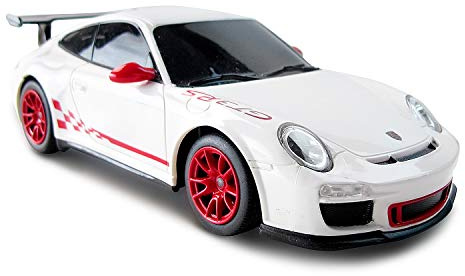 Porsche GT3 RS Remote Control Car Toy, 1:24 Scale, Officially Licensed, Matte White - Perfect On-Road RC Car for Boys and Girls