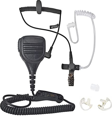 HYS Walkie Talkie Lautsprechermikrofon Multi-Pin Schultermikrofon kompatibel mit Motorola DP3400, DP3600, DP3401, DP3601, DP4400, DP4401 DP4600, DP4601, DP4800, DP4801