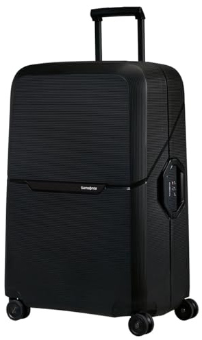 Samsonite Magnum Eco Spinner 75 cm (28 Zoll) großer Gepäcktrolley Bag, Blau, Doppelschleifen aus robustem und leichtem Aluminium