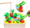 Skrtuan Montessori Spielzeug 2 3 4 Jahre,Karotten Steckspiel Lernspielzeug Holzspielzeug Kinderspielzeug Lernen Feinmotorik 3-in-1 Angelspielzeug Kinder