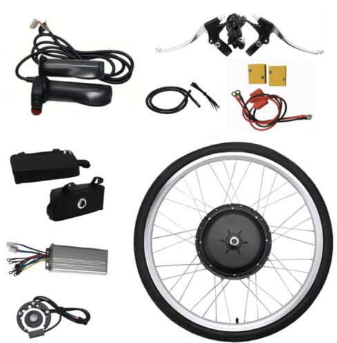CzyuRachel Rueda Delantera de Bicicleta Eléctrica de 26 Pulgadas, 36 V, 250 W, Kit de Conversión de Motor para Bicicleta