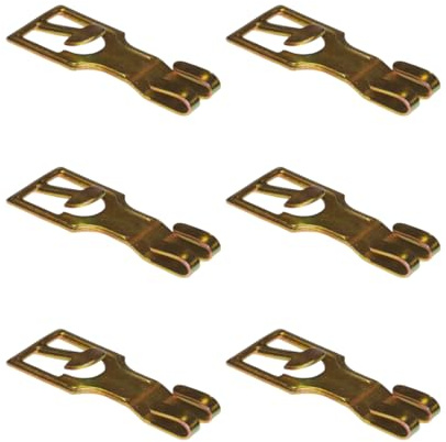 Bricoleva.it Ganci Mobili per Tapparelle in Legno – Gancio per Avvolgibili in Legno, Facile da Montare, Ricambio Resistente per Sistemi di Fissaggio di Tapparelle (Mobili, 6 pezzi)