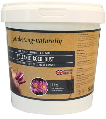 Volcanic Rock Dust Minerals - Organic Soil Enrichment for Healthier Crops and Pest Resistance (1kg)