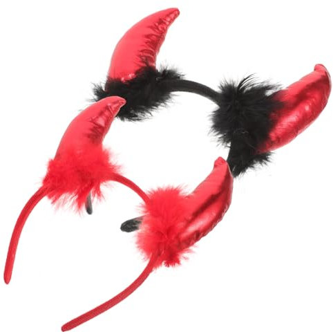 minkissy Halloween Stirnband Teufelshörner Kostüm Haarband Für Damen Accessoires